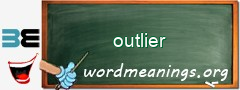 WordMeaning blackboard for outlier